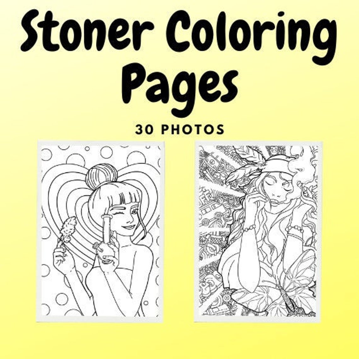 Printable 30 Stoner Coloring Pages Digital Downloadcraft Supplies ...
