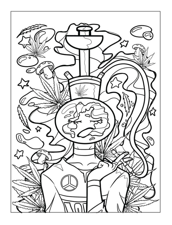 Stoner Coloring Book for Adults: Trippy Coloring Book (Cool Stoner Coloring  Books Gifts for Boyfriend) a book by Stoner Wonders Press