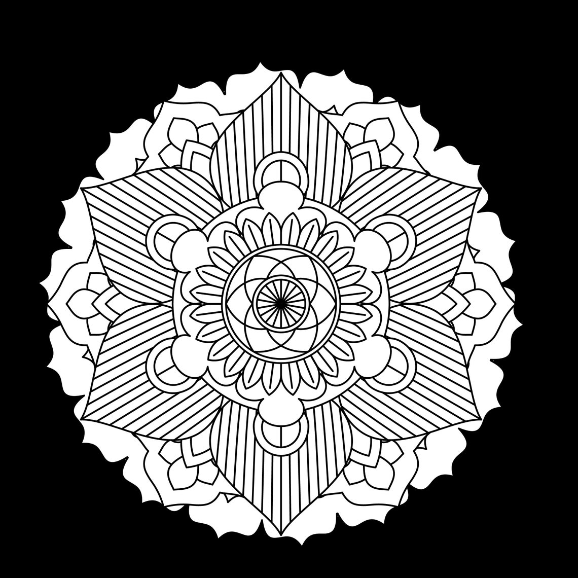 Printable 26 Unique Mandala Coloring Pages Instant Download - Etsy