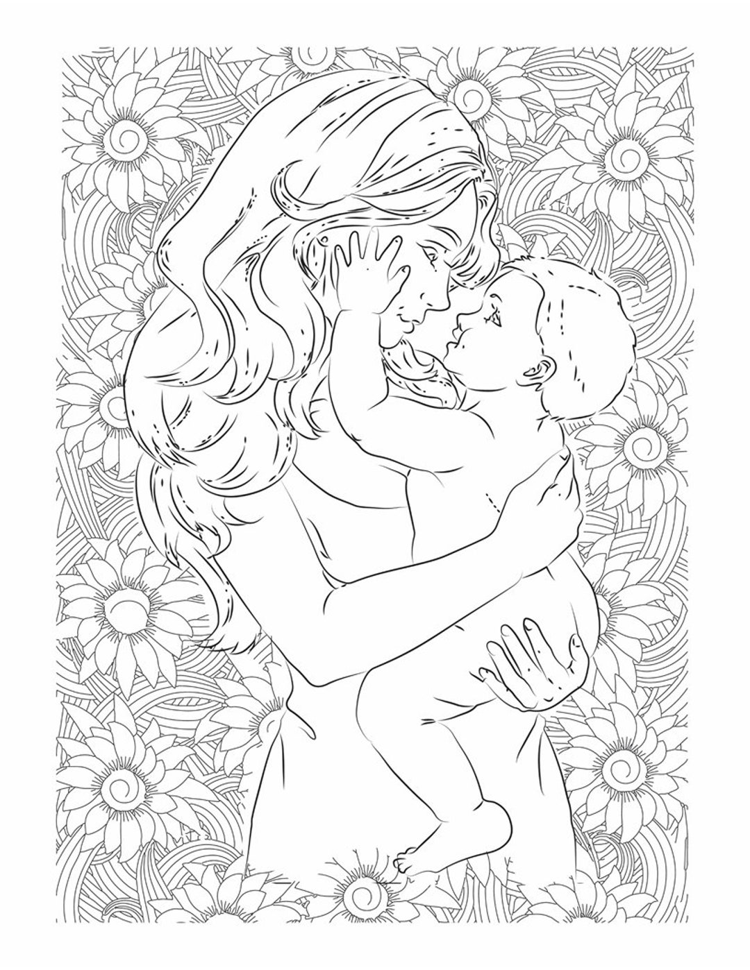 30 Mom Coloring Pages to Print at Home II Digital Download II - Etsy