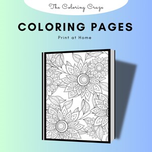 Printable 100 Unique Mandala Coloring Pages - Instant Download - Print at HomeCraft supplies, relaxation, create, art, color