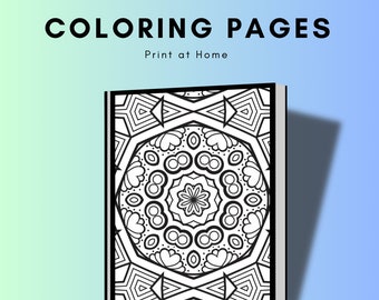 30 Mandala Coloring Pages - Instant Download - Relaxing and Stress-Relieving ActivityCraft supplies, relaxation, create, art, color