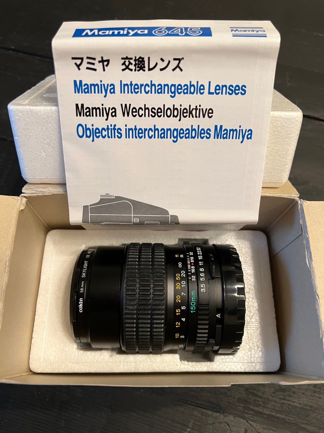 Objectif Mamiya Sekor 150mm F/3.5 - Pour Mamiya M645 (moyen Format) - Occasion En Bon état