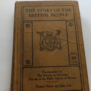 The Story of British People History of England Book Library Vintage Antique Bookshelf print Manual Reference Christmas Gift Stocking Stuffer