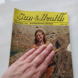 Mature NSFW Sun & Health Magazine September 1962 Book Library Vintage