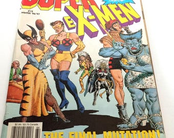 Revista Super eX-Men Invierno 1996 1997 #12 Humor Sátira Divertido Comedia Biblioteca Referencia Vintage Burlesque Manual Antiguo