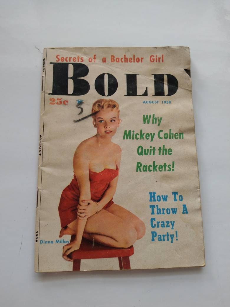 Bold With Diana Millay Mens Magazine August 1958 Book Tiny Library Vintage  Antique Fiction Paperback Gentlemen Stories Lady Pinup Articles - Etsy  Sweden