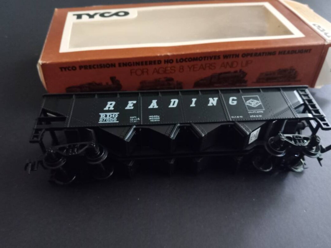 TYCO Hopper Car Nonoperating Reading Ho Scale With Box no.344a Train
