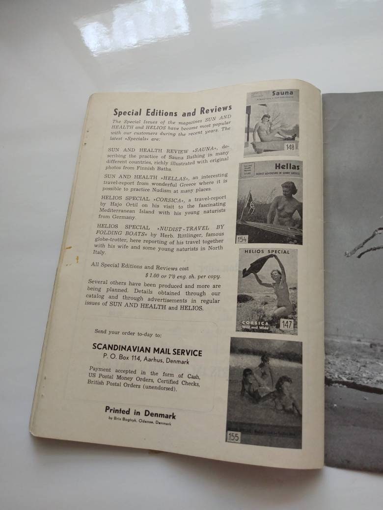 Mature NSFW Sun & Health Magazine September 1962 Book Library - Etsy  Singapore