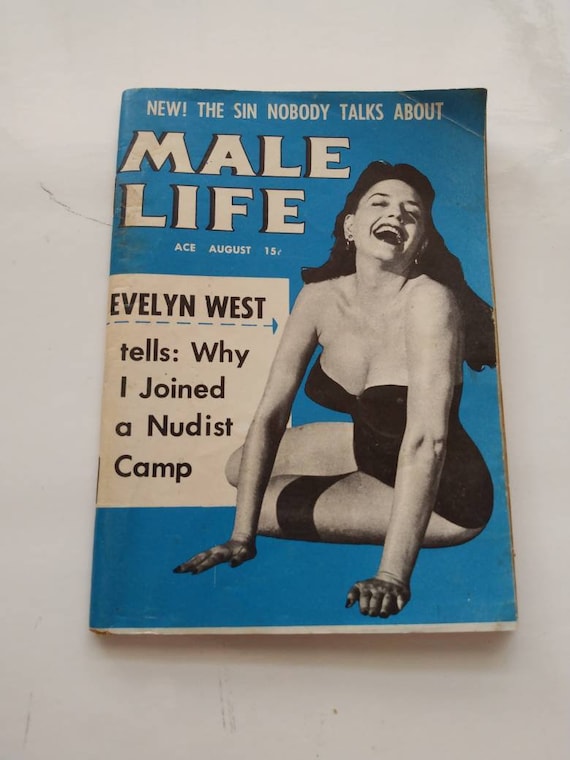 570px x 760px - Male Life With Evelyn West Men's Magazine August 1955 Book - Etsy Denmark