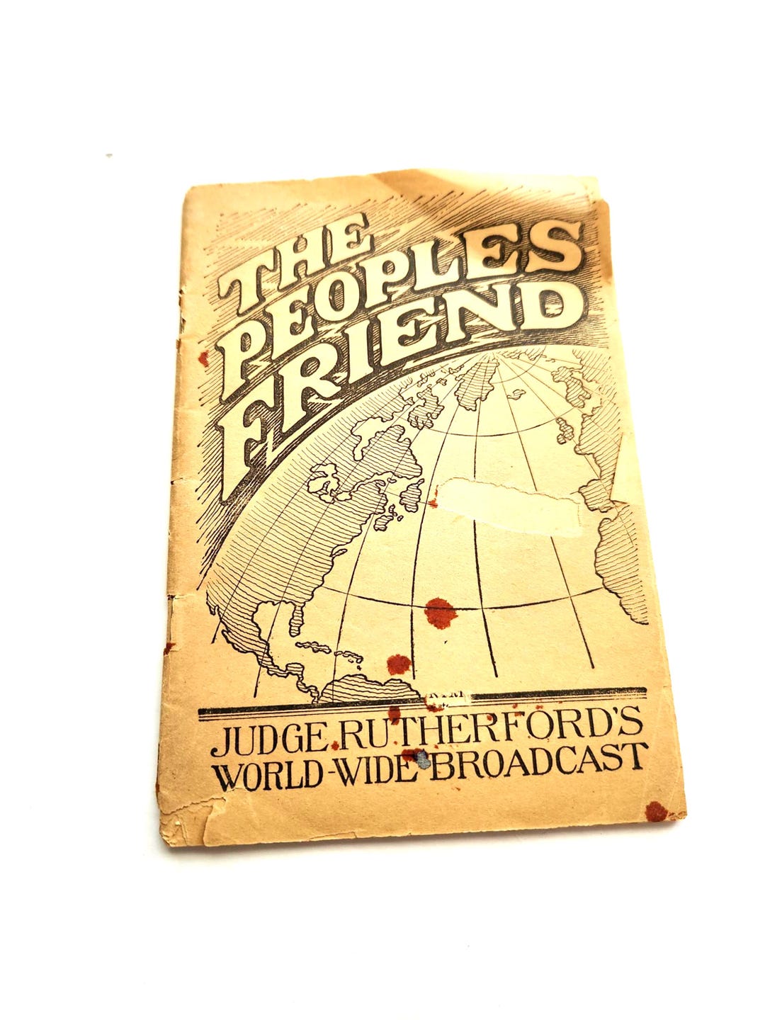The Peoples Friend by J.F. Rutherford 1928 Pamphlet Book Sermon Library ...