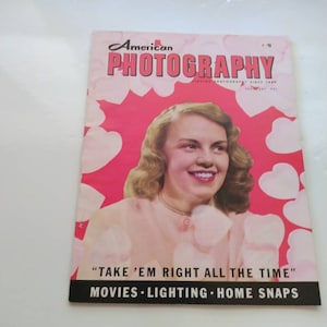 American Photography Magazine February 1953 Vintage Antique How-To DIY Guide Reference Book Photo Collector Christmas Gift Stocking Stuffer