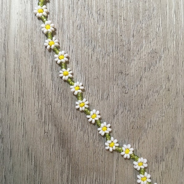 Handmade Daisy Chain Bracelet (Custom available including necklace, anklet etc.)