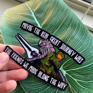 The Real Great Journey - Halo 3 Arbiter & Master Chief Best Friends Vinyl Sticker