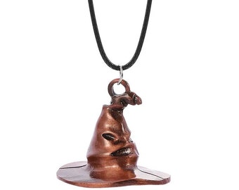 Harry Potter fan letter about starting school at Hogwarts + necklace with a sorting hat.