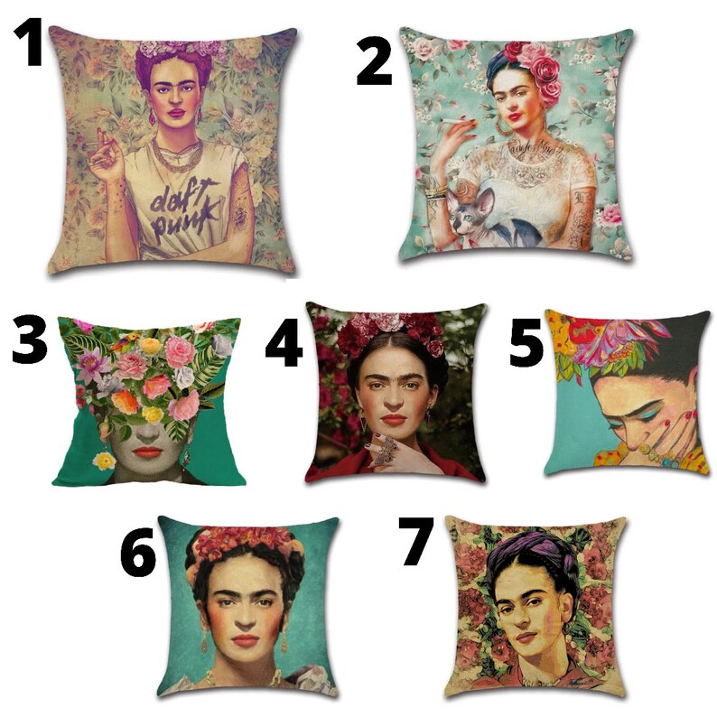 Pillow Cover Frida Kahlo Artwork Pillow Cover Accent Pillow Cushion Cover Pillow Cover Frida Kahlo Artwork Pillow Cover Accent Pillow Cushion Cover