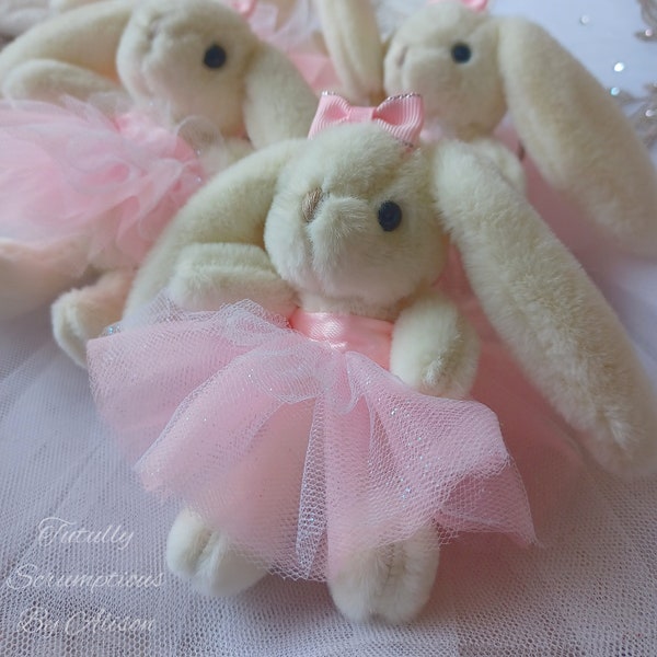 Plush Ballerina Bunny Bag Charm & Cuddly Toy Gift.