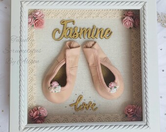 First Ballet Ballet Shoe Box Clear Preservations The Bronzing