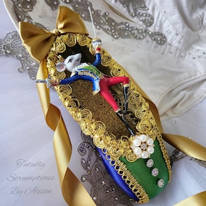 Hand Decorated Nutcracker Mouse King Pointe Shoe - Gift & Decoration
