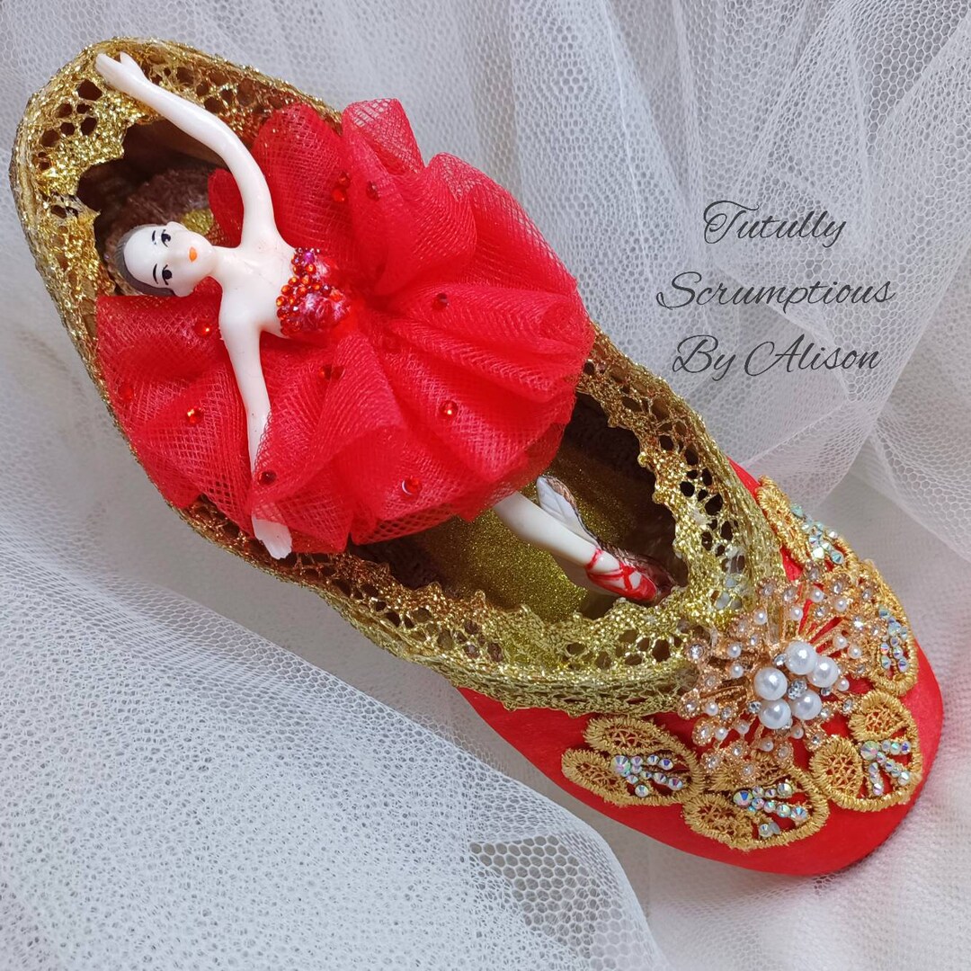 Nutcracker Spanish Dance Decorated Pointe Shoe, Don Quixote