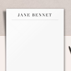 Plantilla de membrete de Pages, plantilla de membrete personal, moderna, minimalista, fácil de editar en Mac Pages, diseñada profesionalmente