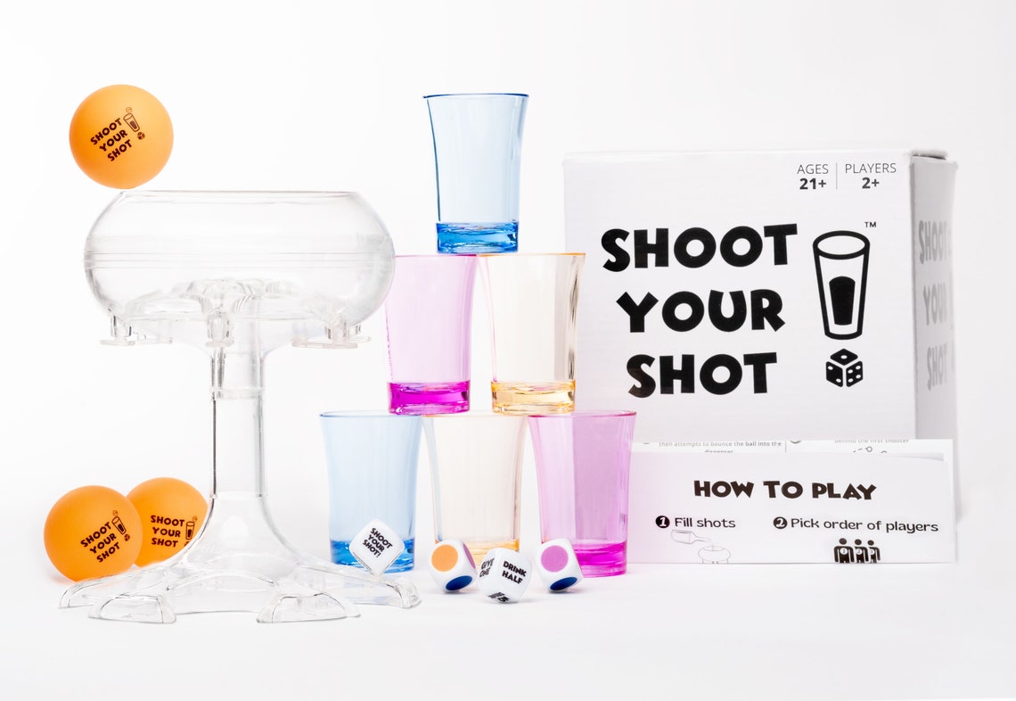 Shoot Your Shot Knockout Pong Game Fun Drinking Games for Etsy Ireland