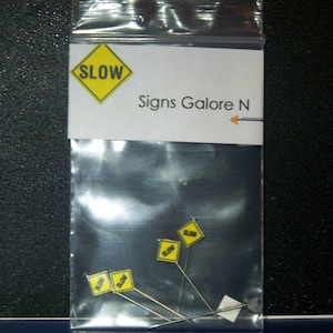 Model Train Street Signs 