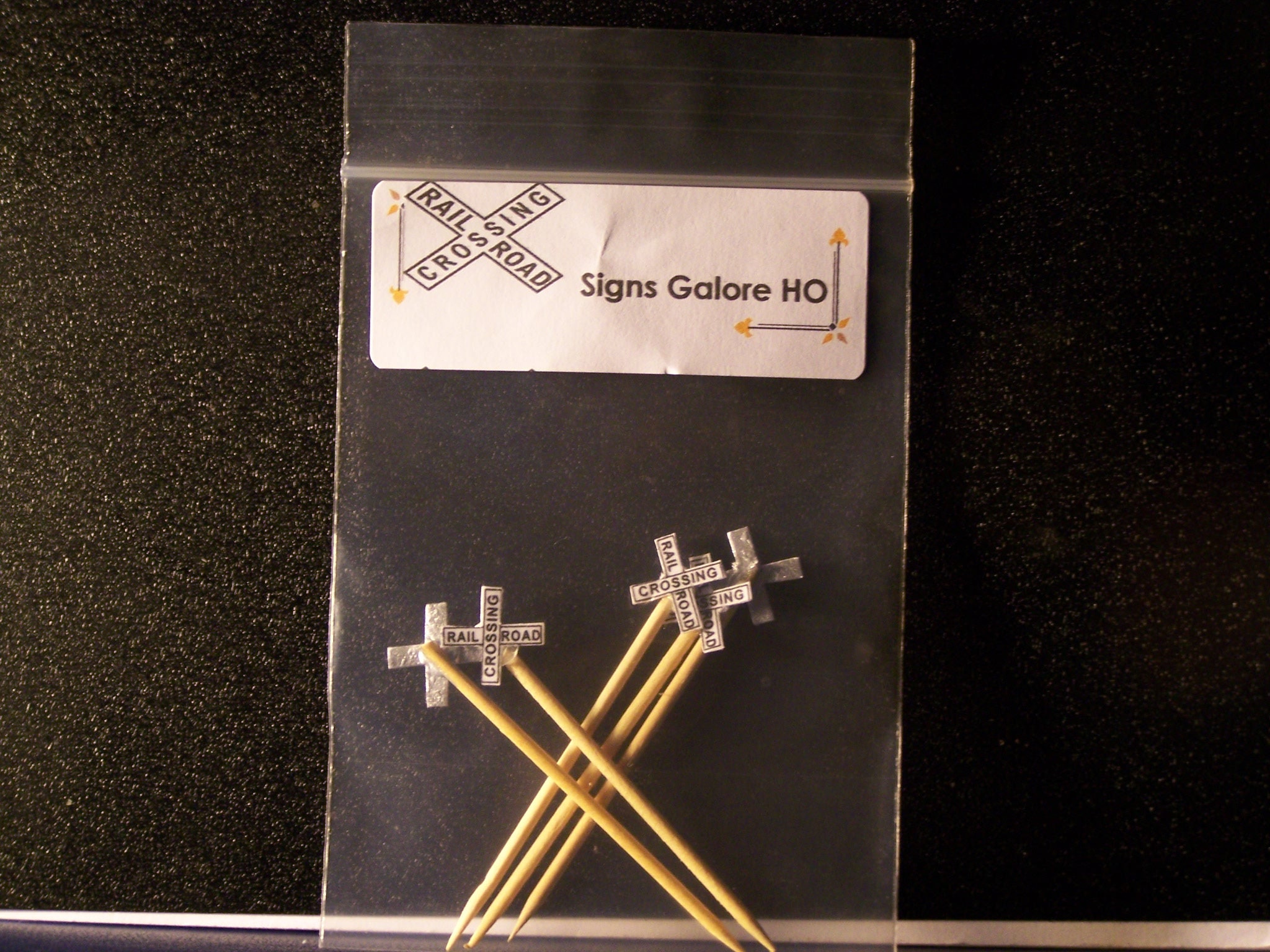 Model Train Crossbuck Model Train Street Signs 5 Crossbuck Signs HO Scale for Layout Details ...