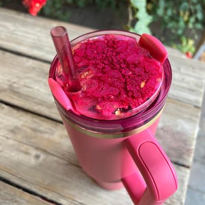 Starbucks x Stanley Lid Topper Berry | Custom Petri Resin Stanley Lid | Resin Custom Stanley Lid | Fits 20oz / 30oz / 40oz Stanley Cups