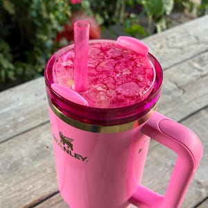 Coperchio Stanley Wicked Glinda / Coperchio Stanley in resina Petri personalizzato / Accessorio Stanley rosa / Coperchio Stanley personalizzato in resina / Adatto a 30 once / 40 once