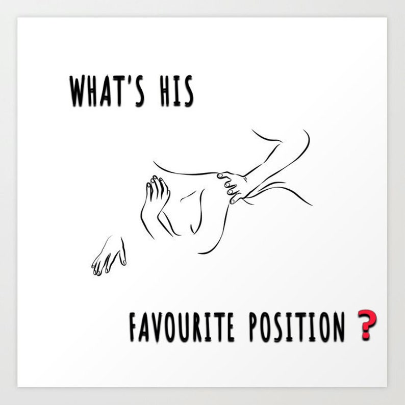 Sexual Position Drawing His Favourite Sexual Position Etsy