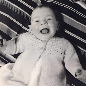 KNITTING PATTERN from 1950s | Vintage Baby Pattern | Cardigan | Raglan |  0-3 Months