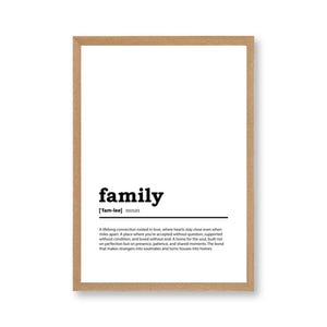 Family Definition Art Print | Definition Prints | Poster Print |Home Decor Printable Art | Family Definition Wall Art | Digital Download