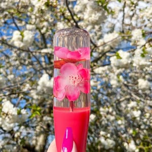 Sakura Gear Knob – Pink Cherry Blossom JDM Shift Knob, Handmade Car Accessory, Aesthetic JDM Gift for Car Lovers