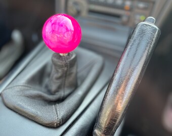 Brand New Universal TRD Pearl Purple Round Ball Shift Knob Automatic Car Gear Shifter