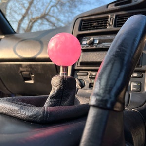 Pearl Marble Shift Knob – Round Gear Knob for JDM, Racing & Drift Cars, Aesthetic Car Accessory