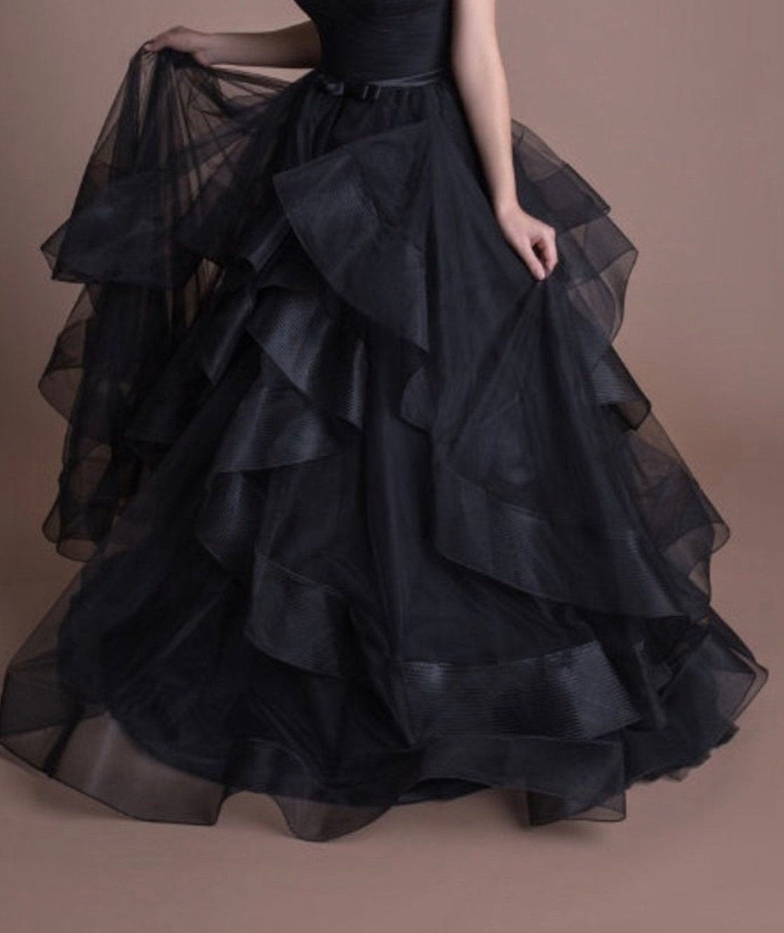 Black Tulle Ballgown Skirt Only | Etsy