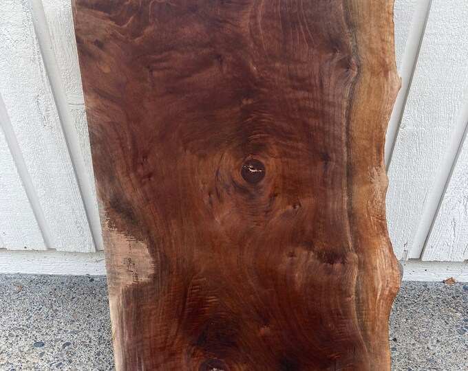 Large Live Edge Black Walnut Blank Wood, Kiln Dried Flattened Lumber