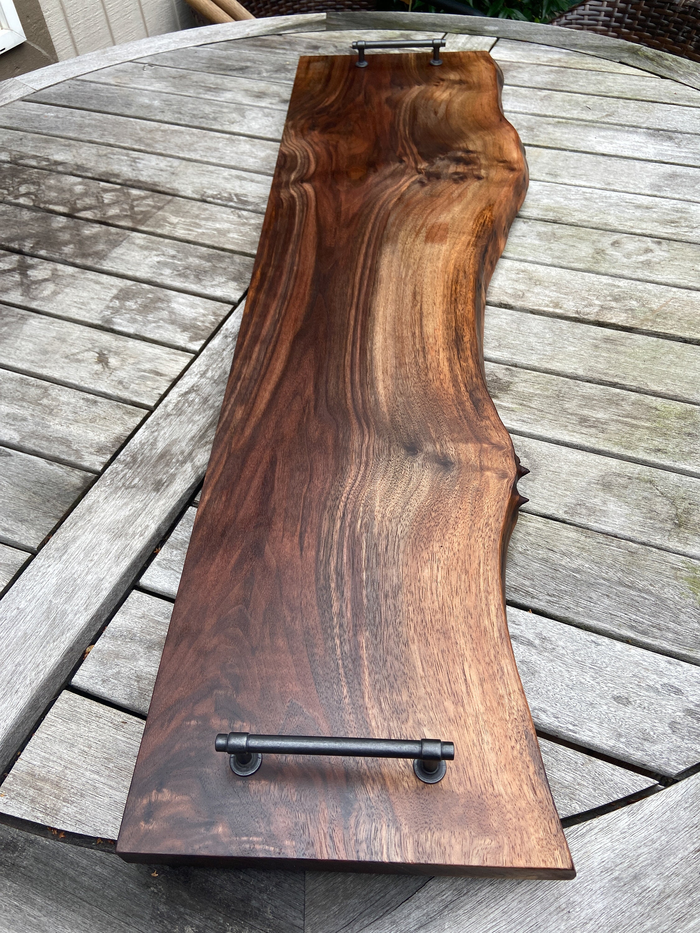 Live Edge Black Walnut Charcuterie Board Display Board - Etsy