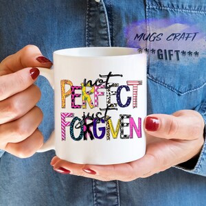Non perfetto Appena perdonato Regalo cristiano Gesù Tumbler Tazza cristiana Caffè Gesù Tumbler Gesù Regalo regalo per il suo dono religioso