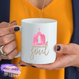 Puis chante Mon Âme Jésus Tumbler Mignon Café Tumbler Mug Café Cadeau Religieux Mug Faith Mug Faith Tumbler Cadeau pour elle