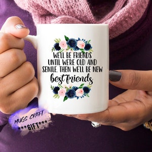 Beste Vrienden Koffie Mok Beste Vriend Mok Gepersonaliseerde Beste Vriend Gift Aangepaste Meisjes Mok Lange Afstand Gift Beste Vriend Mok
