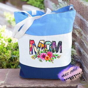 Mom Canvas Tote Bag| Personalized Mom Tote| Mom Bday Gift| Grandma Gift| Mom Market Bag| Tote bag| Mom Yoga Gift| Mothers day| Gift