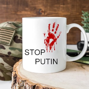 Pare Putin Caneca | Anti-Putin | apoiar a Ucrânia | Ucraniano | liberal Copo Joe Biden | Ucrânia | Caneca | Copo | Paz | Pare Putin |