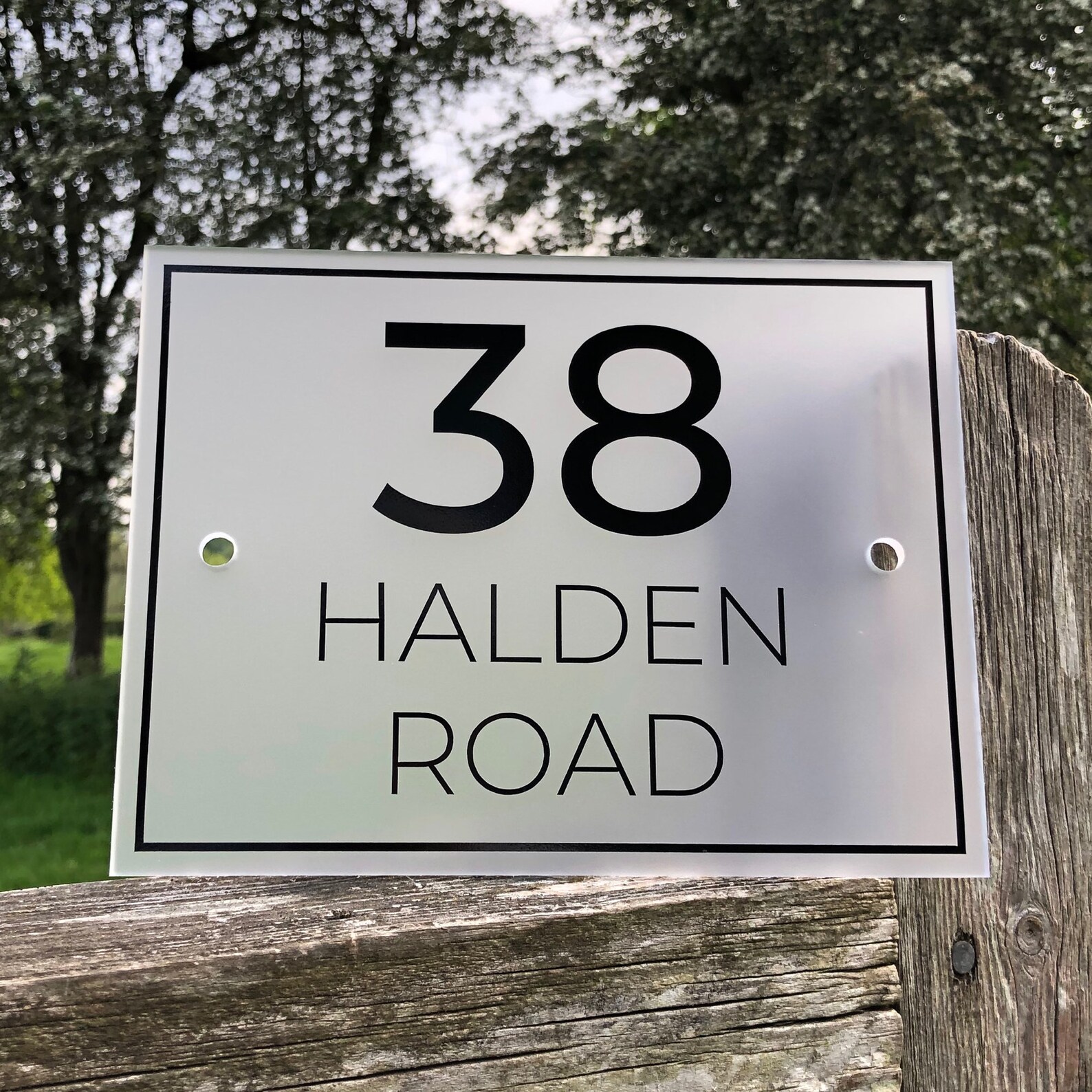 Custom Frosted Acrylic House Sign Personalised Perspex Place Etsy