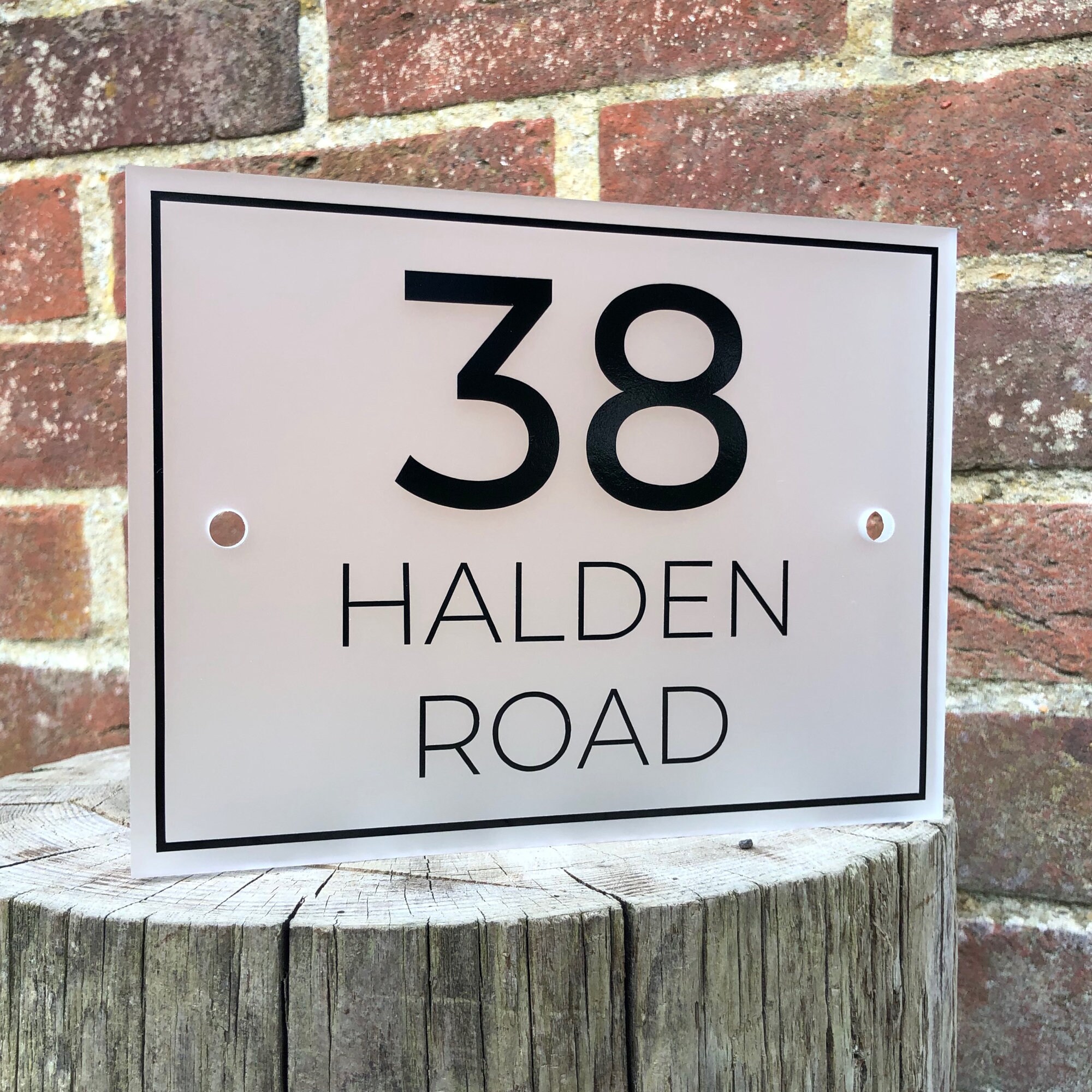 Custom Frosted Acrylic House Sign Personalised Perspex Place Etsy