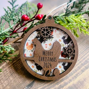 Chicken Christmas Ornament