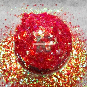 TRUI WEER - Dikke roodoranje glitters | Roodoranje opaal glitters | Herfstopaal glitters | Herfstglitters | Glitters voor harsbekers