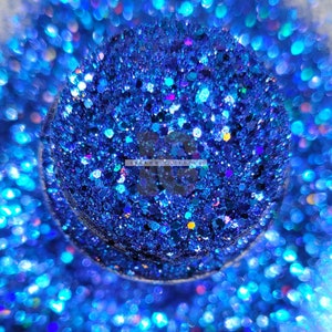 CHILL OUT - Paillettes holographiques bleu roi | Paillettes holographiques bleu véritable | Paillettes pour gobelets | Paillettes pour résine | Paillettes holographiques bleues