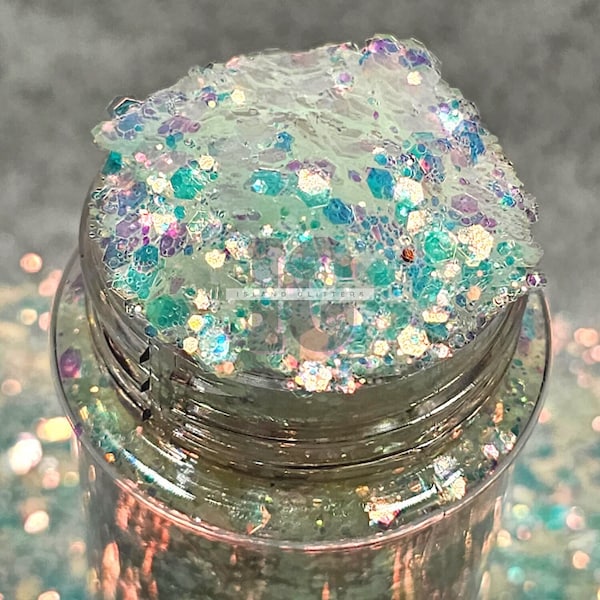 WINTER NIGHT - White Opal Glitters | Chunky Opal Glitters | Blue Glitters | Chunky Glitters for Snow Globe Tumblers | Glitters for Resin Art